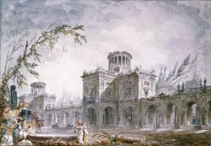 Architectural Fantasy, 1760 by Hubert Robert