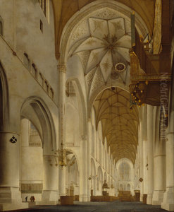 The Interior of St Bavo's Church, Haarlem (the 'Grote Kerk')