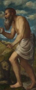 Saint Jerome by Gerolamo Romanino