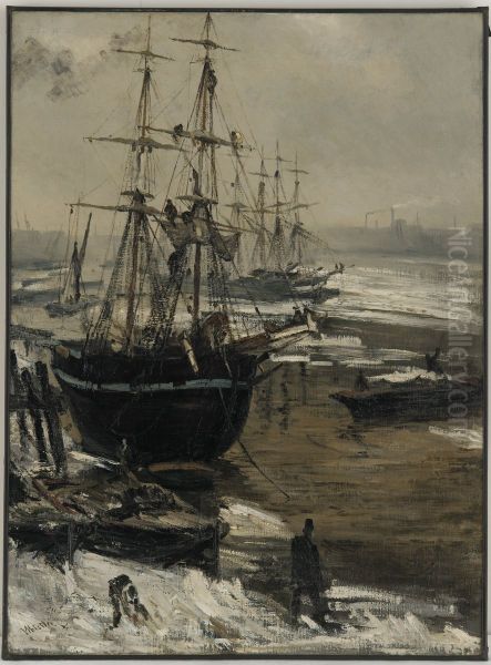 The Thames in Ice - view 1