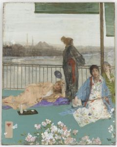 Variations in Flesh Colour and Green-The Balcony by James McNeill Whistler