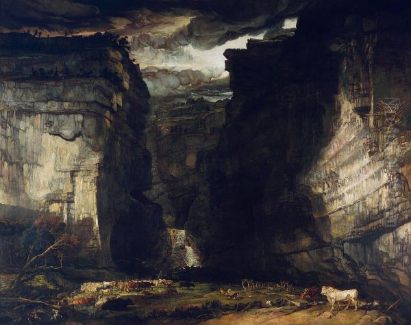 Gordale Scar (A View of Gordale, in the Manor of East Malham in Craven, Yorkshire, the Property of Lord Ribblesdale) - view 1