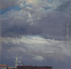 Stormclouds over the Castle Tower in Dresden