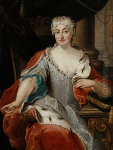 Portrait of Maria Clementina Sobieska (?) by Pier Leone Ghezzi