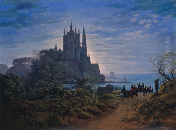 Gothic Church on a Rock by the Sea - view 1