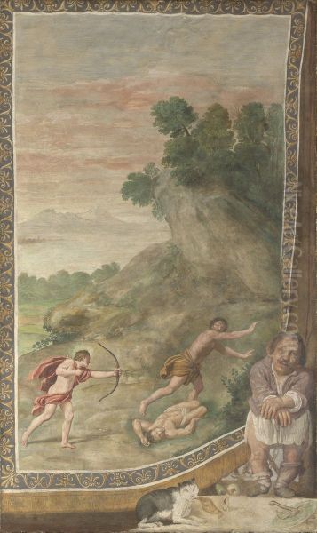Apollo killing the Cyclops - view 1