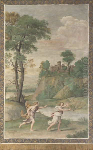 Apollo pursuing Daphne - view 1