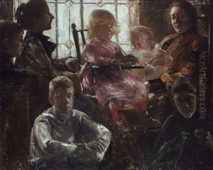 Familie Rumpf by Lovis (Franz Heinrich Louis) Corinth
