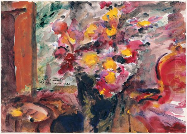 Flower Vase on a Table, 1922 - view 1