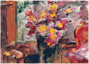 Flower Vase on a Table, 1922