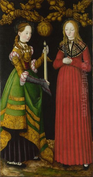 Saints Genevieve and Apollonia - view 1