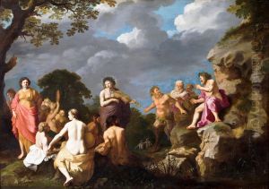 The Musical Contest between Apollo and Marsyas by Cornelius van Poelenburgh