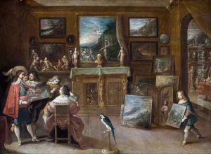 A visit to the Art Dealer by Frans Francken the Younger