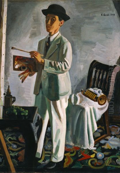Self-Portrait with a Hat - view 1