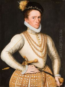 Portrait of an unknown French Nobleman by Gillis Claeissens