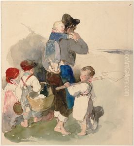 Children on Their Way to Work in the Fields, 1840 by Peter Fendi