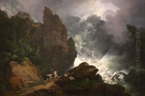 An Avalanche in the Alps by Philip James de Loutherbourg