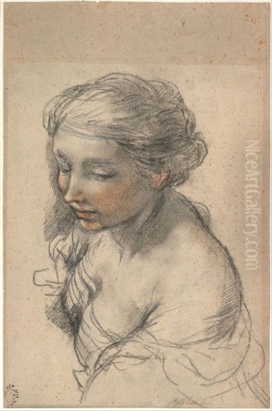 Bust of a Young Woman Turned to the Left - view 1