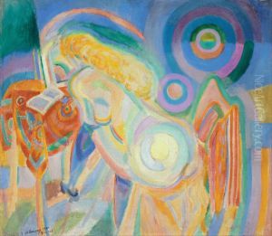 Femme nue lisant (Nude Woman Reading) by Robert Delaunay