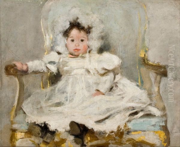 Portrait of a girl in white - view 1