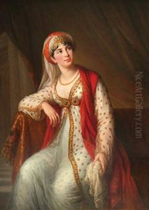 Giuseppina Grassini Playing Zaire by Elisabeth Louise Vigee Le Brun
