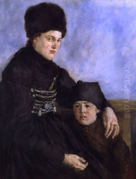 Dachau Woman and Child - view 1