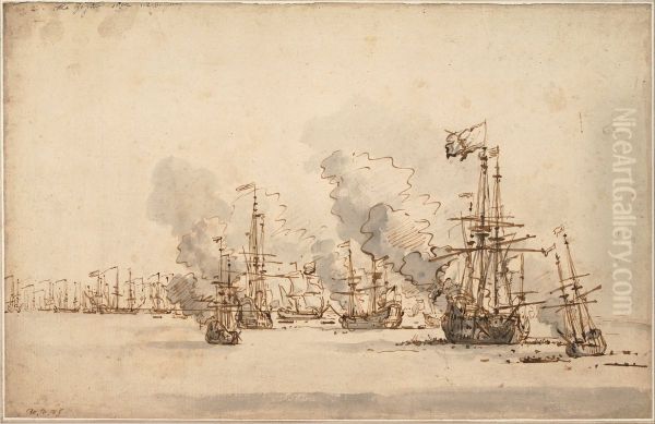 The Sea Battle at la Hogue - view 1