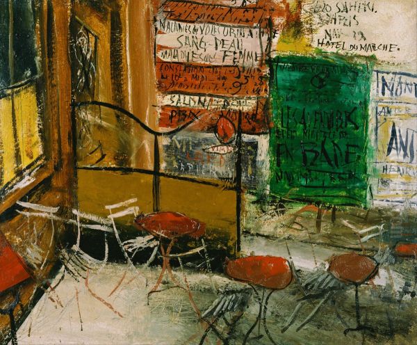 Cafe Terrace with Posters - view 1
