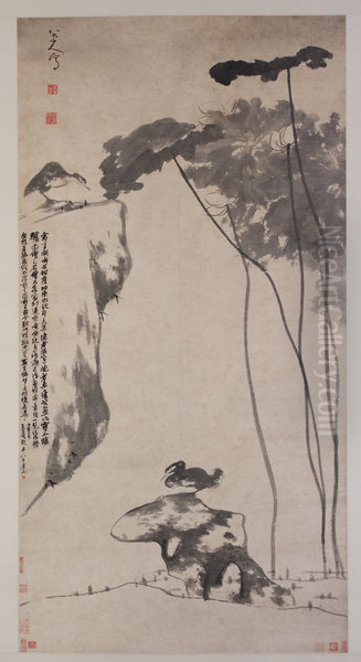 Lotus and Ducks - view 1