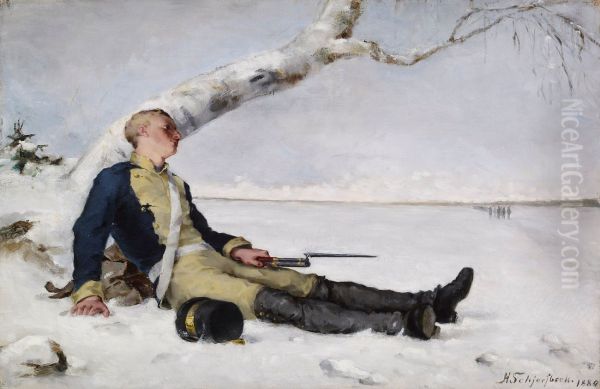 Wounded Warrior in the Snow - view 1