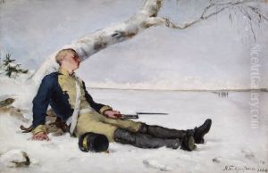 Wounded Warrior in the Snow by Helene Schjerfbeck