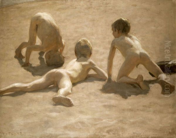 Boys Playing - view 1