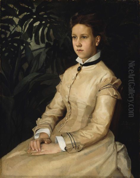 Artist's Sister's Portrait (Ellen Edelfelt). - view 1