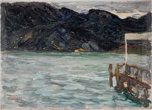 Kochel, Lake and Pier I by Wassily Kandinsky