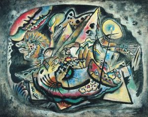 Improvisation No. 217. The Gray Oval by Wassily Kandinsky