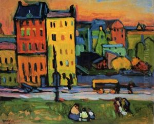 Houses in Munich by Wassily Kandinsky