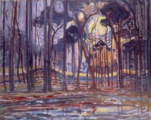 Bosch; Bos bij Oele by Piet Mondrian