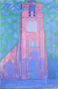 Zeeuwsche kerktoren by Piet Mondrian