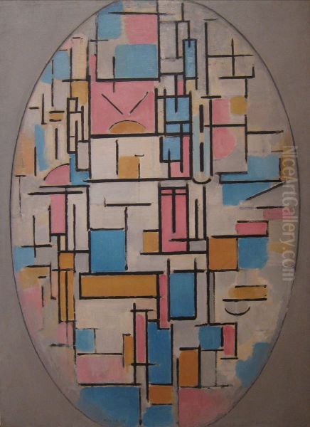 Composition in oval with color planes 1 - view 1
