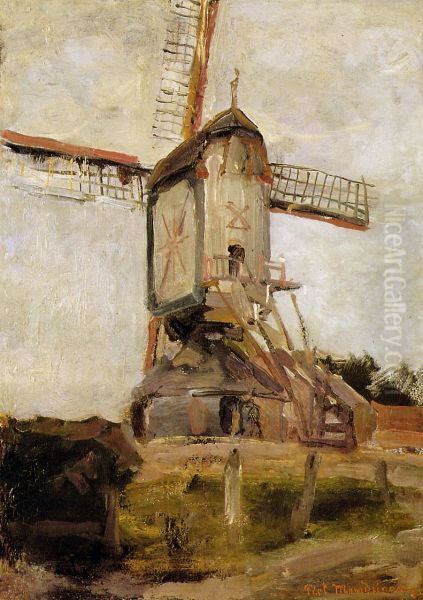Post mill at Heeswijk, rear view - view 1