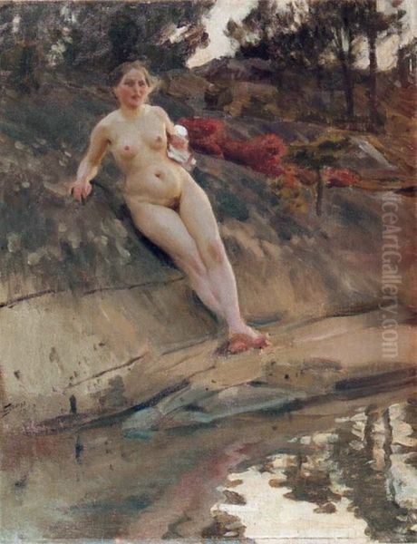 Sunbathing Girl - view 1