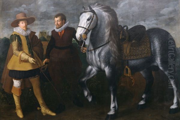 Prince Maurits with His Horse and Groom - view 1