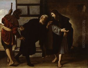 Christ and Two Followers on the Road to Emmaus