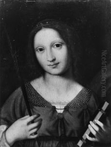 St. Catherine Holding a Palm and a Book by Bernardino Luini