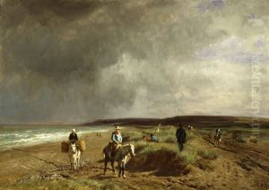 Coast near Villers by Constant Troyon