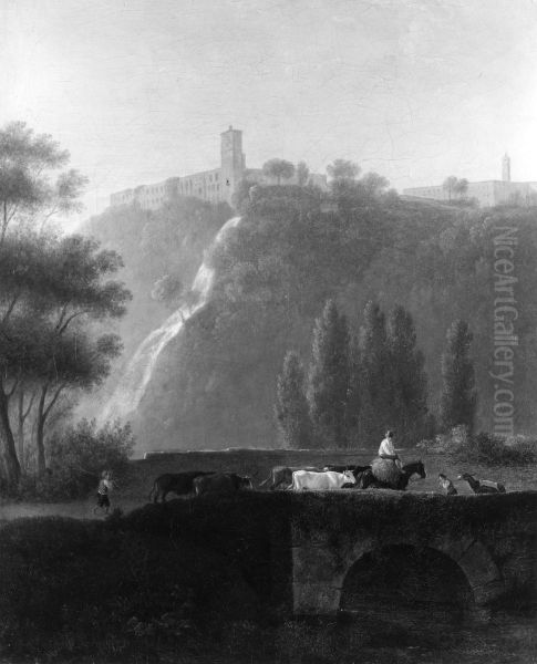 Landscape, the Cascades of Tivoli - view 1