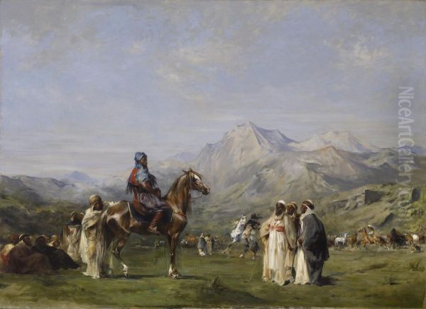 An Encampment in the Atlas Mountains - view 1