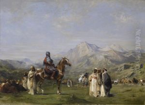 An Encampment in the Atlas Mountains by Eugene Fromentin
