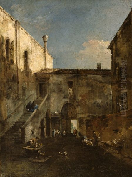 A Venetian Courtyard - view 1