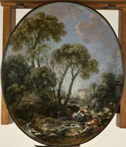 Landscape with Fisherman and a Young Woman